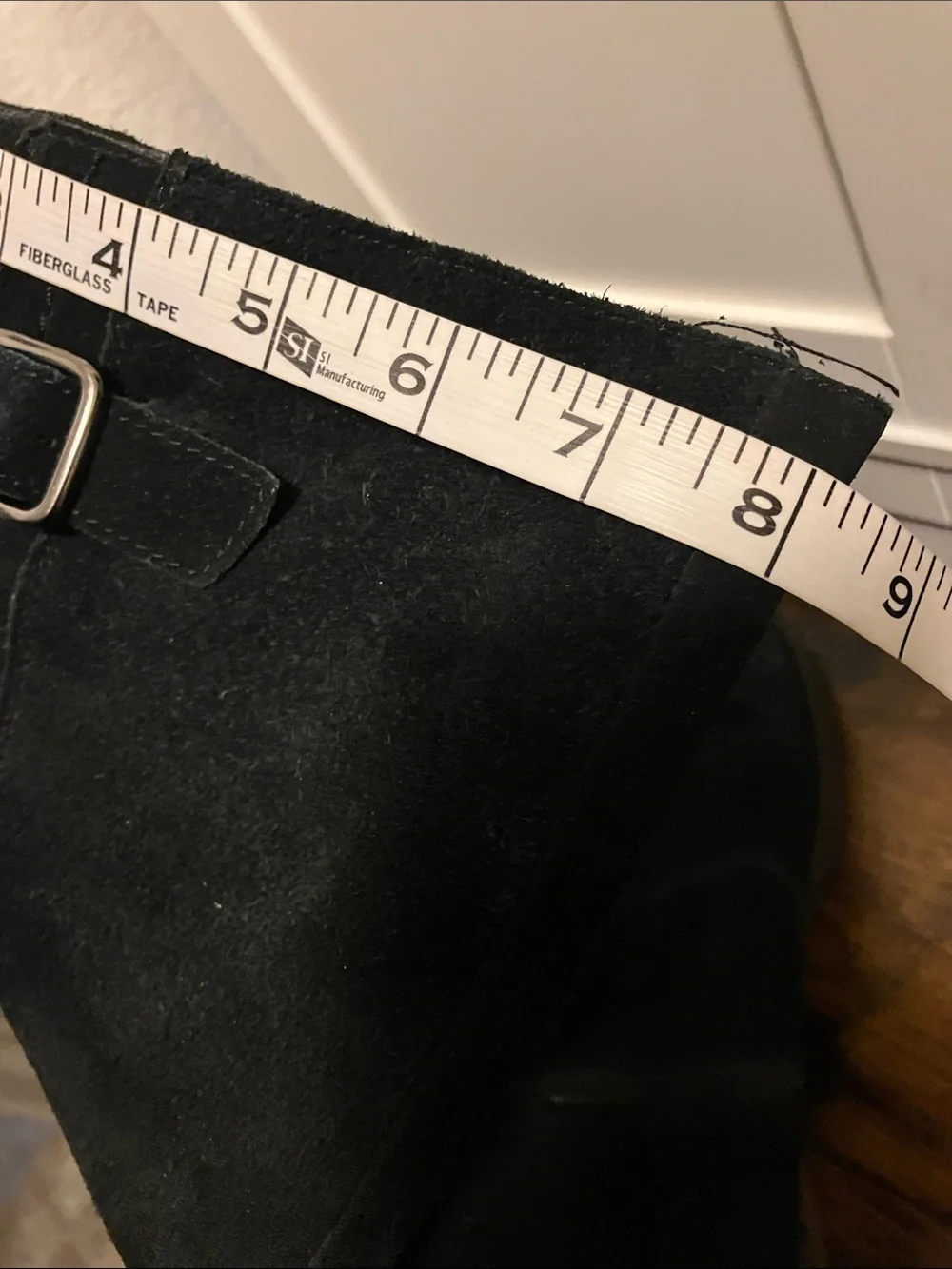 Target  Black Suede Tall Buckle Boots